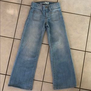 💰GAP denim girls jean with a boot leg style.
